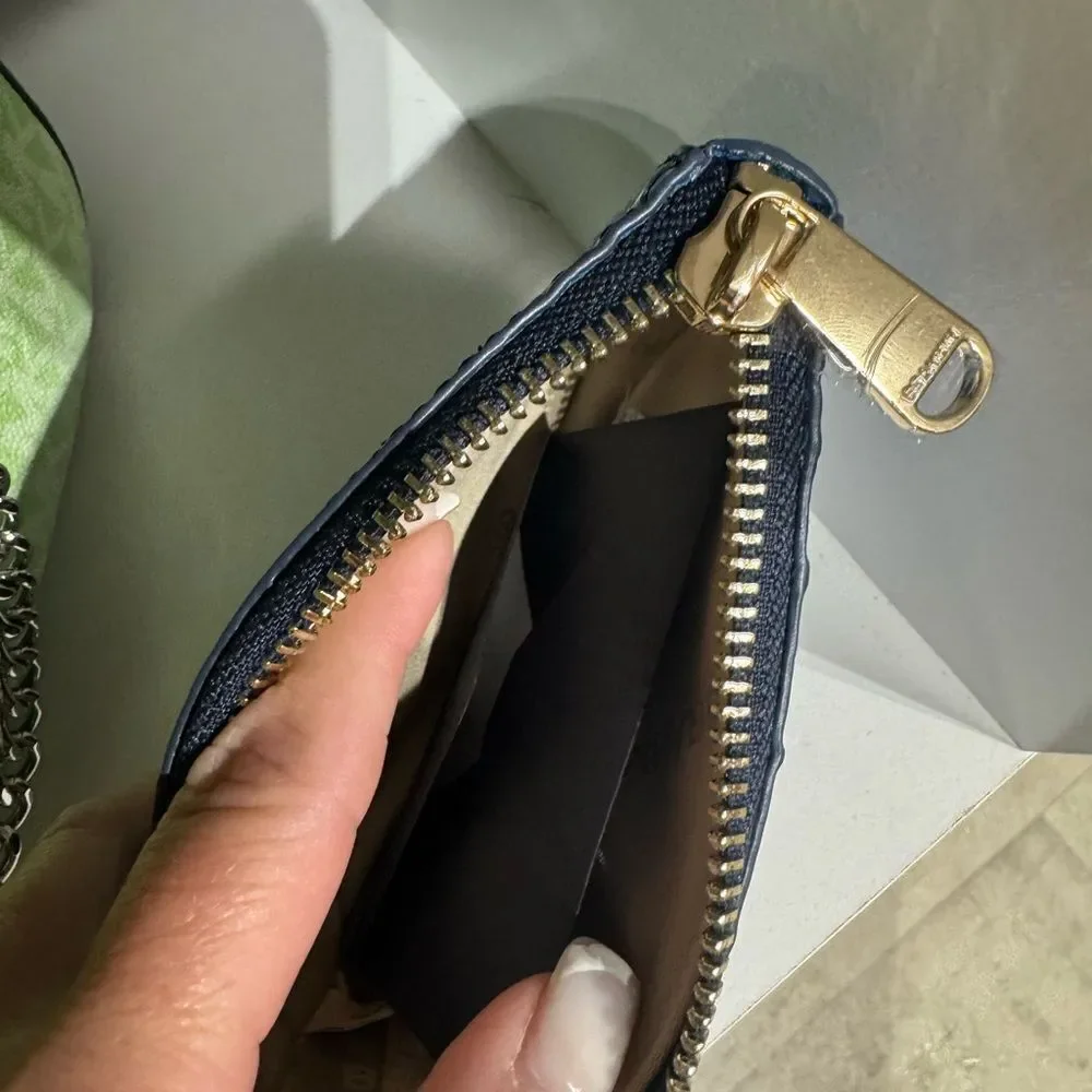 NWT Brahmin Britt Blue serenade Embossed Wristlet
